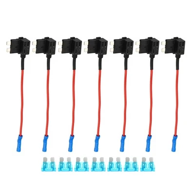 1 Kit Universel 7pcs Voiture Fusible Robinet 12V avec 15pcs 3A Standard Fusible - Photo 1/4