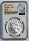 2023 Peace $1 "NGC MS 70"- Early Releases/ PERFECT PEACE DOLLAR/ VALUE$125💥✅