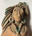 Vintage Handmade Terracotta Mexico Art Pottery 12 Inch Statue, Numbered — photo 3