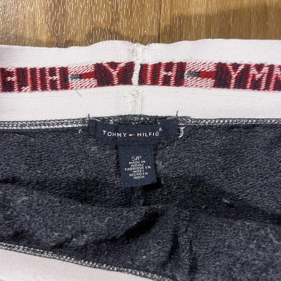 Pantalones Cortos Tommy Hilfiger Para Mujer Pequeños Azul Marino Rojo Blanco Logo Delfín Cintura Salón Foto 4 de 4