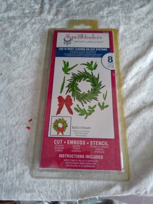 Stanzschablonen/Spellbinders/neuwertig/8 teilig/Weihnachtskranz