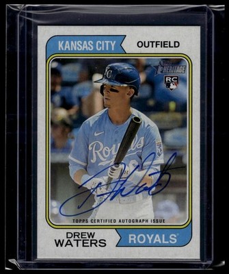 2023 Topps Heritage #ROA-DW Drew Waters Real One Autographs