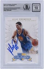 Klay Thompson Warriors Autographed 2012-13 Panini Crusade #97 BAS 10 Rookie Card