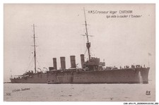 Car-Afap1-0026-Boat - H-M-S Light Cruiser Chatam That Helped Sink The Emden