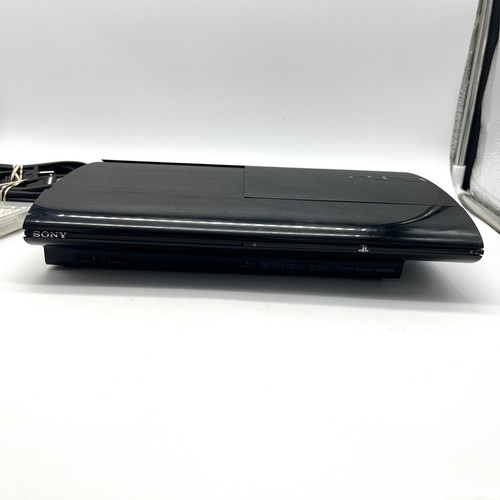 Sony PlayStation 3 PS3 Super Slim CECH-4301C 500GB Bundle Blue Controller Game - Picture 5 of 16