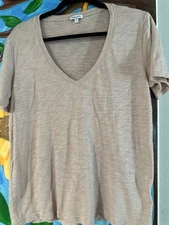 Splendid Short Sleeve T-shirt Neutral Color SZ XS Runs Big