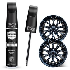 Gloss Black Rim Touch Up Paint - Wheel Repair Kit Curb Rash,Quick And Easy Wheel