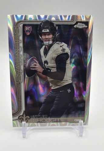 2025 Topps Chrome - Rookies Tyler Shough #398 RayWave Refractor (RC)