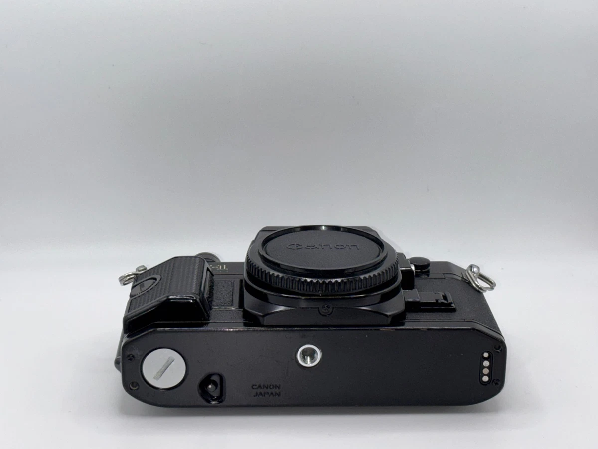 [COMO NUEVA con tapa] Programa Canon AE-1 35mm SLR Cámara fotográfica cuerpo negro de JAPÓN