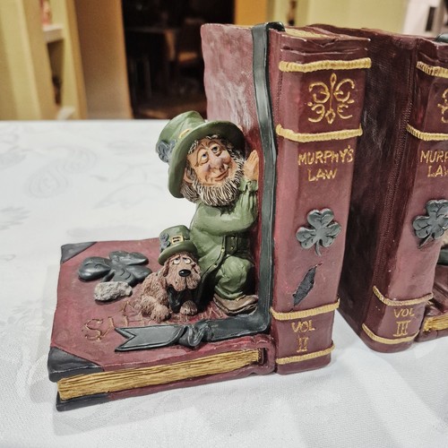 2er Set Vintage 1997 seltene Finner "Murphy's Law" Kobold Buchstützen Blarney Stone - Bild 2 von 14