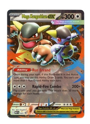 Mega Kangaskhan EX 025 Black Star Promo Pokemon TCG Mega Evolution NM