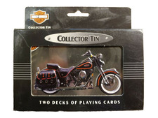 Harley Davidson Two Deck Playing Cards 1998 Collectible Tin