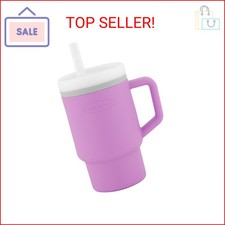 Infantino My 1st Tumbler, 9 Oz. Silicone Sippy Cup with Straw Handle, Spill-Re