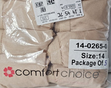 Comfort Choice Plus Size Full Coverage Stretch Nylon Brief 5-Pack Size 14- 4XL 