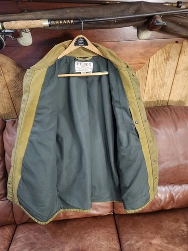 Filson Lined Tin Cloth Cruiser Jacket XL Long image 4