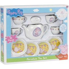 Peppa Pig Porcelain Tea Set – 10 Piece Kids Tea Party Set – Official – New Gift