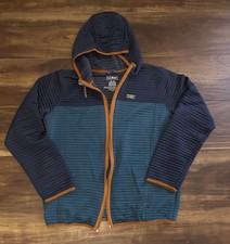 LL Bean Airlight Zip Up Jacket Youth XL 18 Colorblock Blue