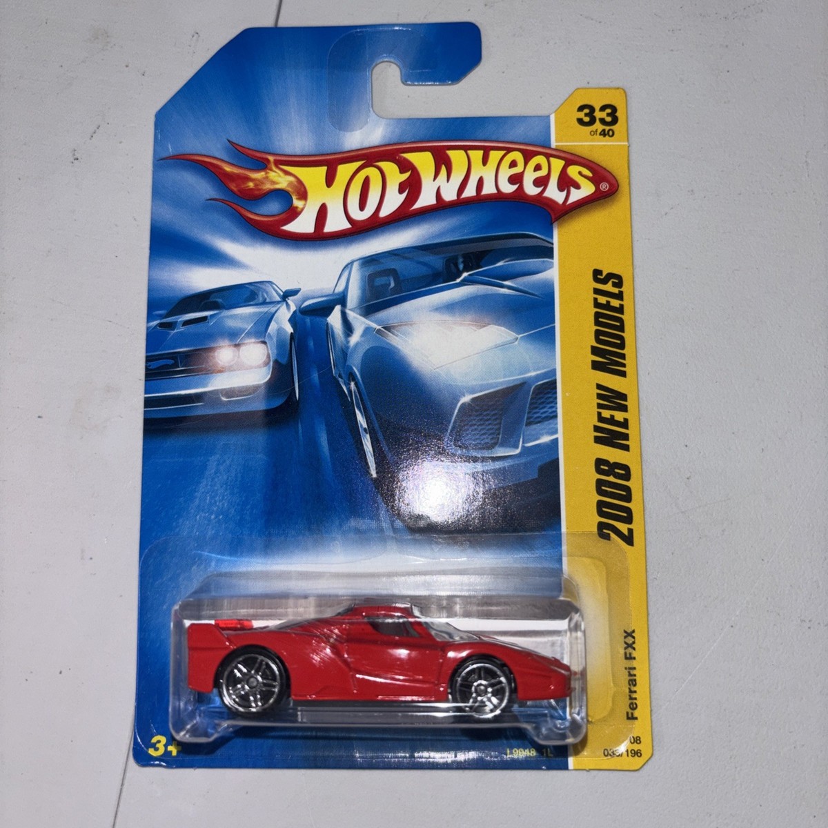 2008 HOT WHEELS Red FERRARI FXX, 2008 NEW MODELS #33/40, HW #33