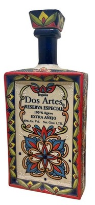 Tequila Dos Artes Reserva Especial Agave Extra Anejo Empty Bottle 1.75 L. RARE!!