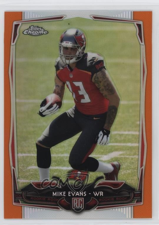 2014 Topps Chrome Retail Orange Refractor Mike Evans #185 0z0n