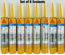 Sika Sikaflex 1a Construction Sealant White Color 10.1 oz Set of 8