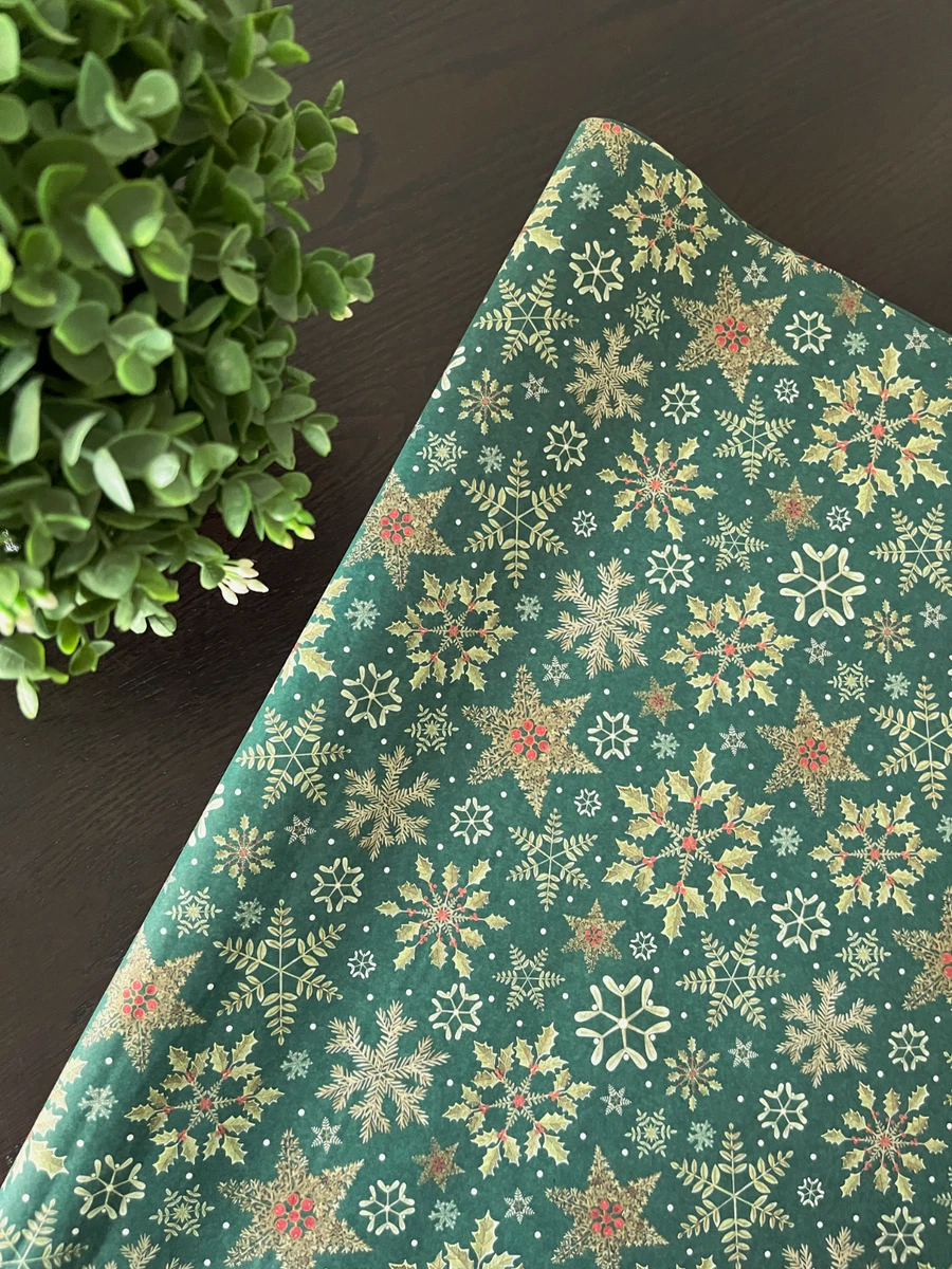 100sheets Wrapping Paper Bulk Gift Bag Green/Red Tissue - View #7