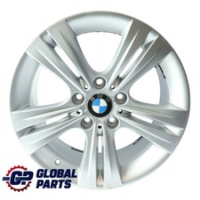 BMW F30 F31 F32 Silver Alloy Wheel Rim 17" Double Spoke 392 ET:37 7,5J 6796239
