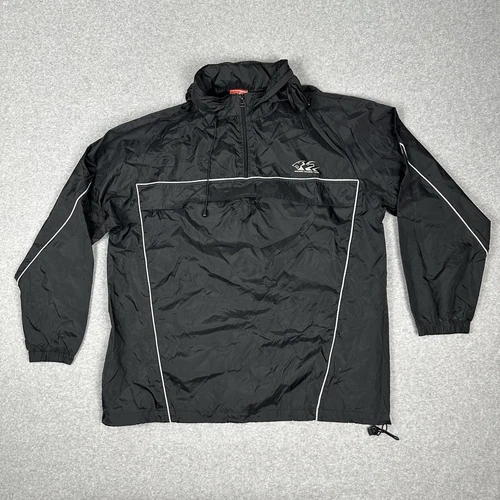 Holden Racing Team HRT VTG Hooded 1/4 Zip Windbreaker Jacket Size XL Black - product listing photo