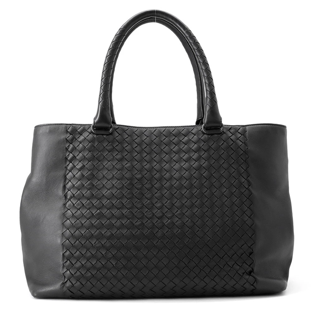 Bottega Veneta — Bottega Veneta INTRECCIATO Tote Bag Leather Black 428331