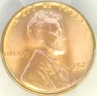1952 P Lincoln Cent MS66 RD PCGS BU Unc Red Wheat Penny NGC Registry [012]