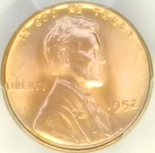 1952 P Lincoln Cent MS66 RD PCGS BU Unc Red Wheat Penny NGC Registry [012]