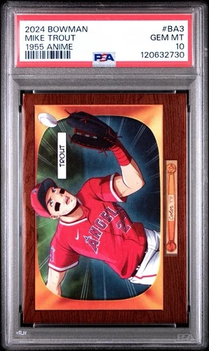 Mike Trout 2024 Bowman 1955 Anime PSA 10 Gem Mint #BA3