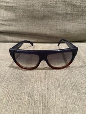 CELINE Navy Burgundy Flat Top CL 41026/S Shadow Sunglasses