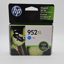 GENUINE HP 952XL High-Yield Ink Cartridge Cyan - New Sealed - 2 Available