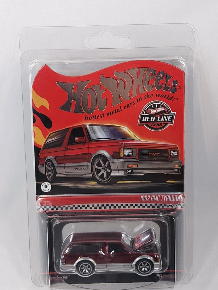 Hot Wheels RLC 1992 GMC Typhoon Spectraflame Red Real Riders 1:64 nuevo Foto 3 de 4