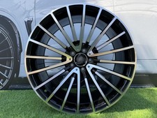 4 x 20 Inch 5x112 S-Class Style Black Polished Wheels: Fits For Mercedes E S CLS
