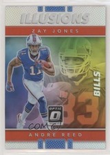 2017 Donruss Optic Illusions Holo Silver Prizm Andre Reed Zay Jones #4 HOF 0b3