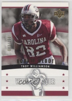 2005 Upper Deck Rookie Debut Gold 150 3/150 Troy Williamson #129 RC 0e3