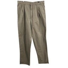 Vintage Dockers Khaki Pants Men's 36x35 Pleated Front Classic Fit USA Made