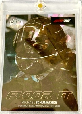 Michael Schumacher Sapphire Floor It /50 Topps F1 Insert Ferrari SP Formula 1