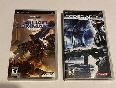 Coded Arms  &  Squad Command Sony PSP Games Bundle Complete In Box UMD