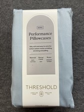 Threshold King Size 400 TC Performance Pillowcase Set - Light Blue