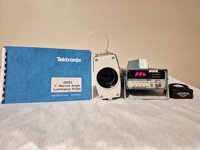 Tektronix J16 Digital Photometer J6523 Luminance Probe Fully Functional Tested