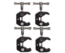 4Pack Super Clamp with 1/4 and 3/8 Thread for Photography,Camera Monitor, Pla...