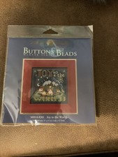 Mill Hill Buttons Beads Cross Stitch Kit 5" " JOY TO THE WORLD 148301 NIP