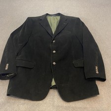 Lans' End Blazer Mens 46 Regular Brown Corduroy Cotton Lined Jacket Classic