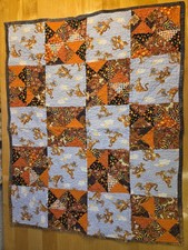 Handmade Winnie The Pooh  Friends Quilted Crib Toddler Throw Blanket 26.5 X 33