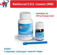 Dental Base-Fil Reinforced Z.O.E. Cement IRM 50gm - Temporary filling Material
