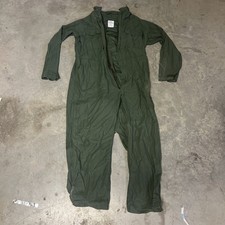 US Military Utility Coveralls XL Olive Drab 100 Cotton Mechanic Jumpsuit