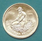 1985 1/10 Oz Engelhard Prospector .999 Silver Fractional Art Bullion - Rare